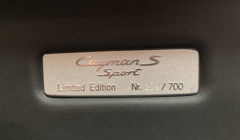 PORSCHE CAYMAN S (987) – 3.4 – SPORT LIMITED EDITION N°279/700 – 303 CH – BVM 6 plein