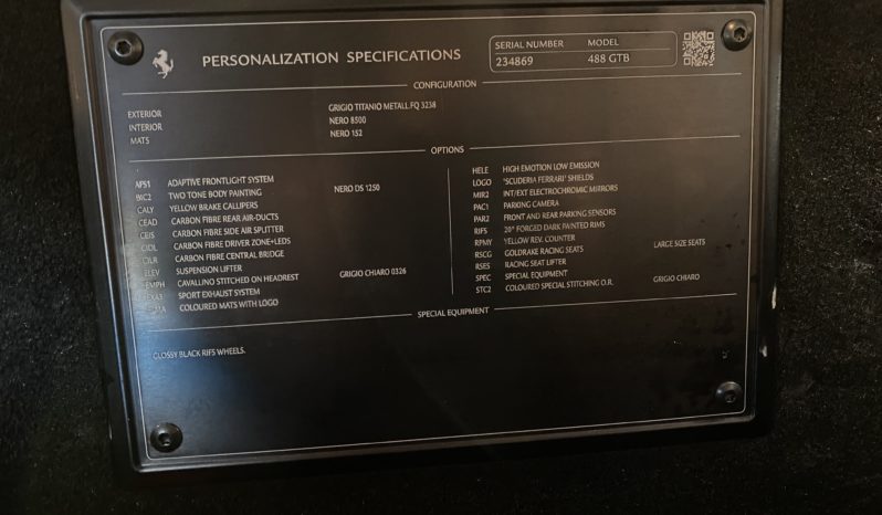 FERRARI – 488 GTB – V8 3.9 – DCT – 670 CH plein