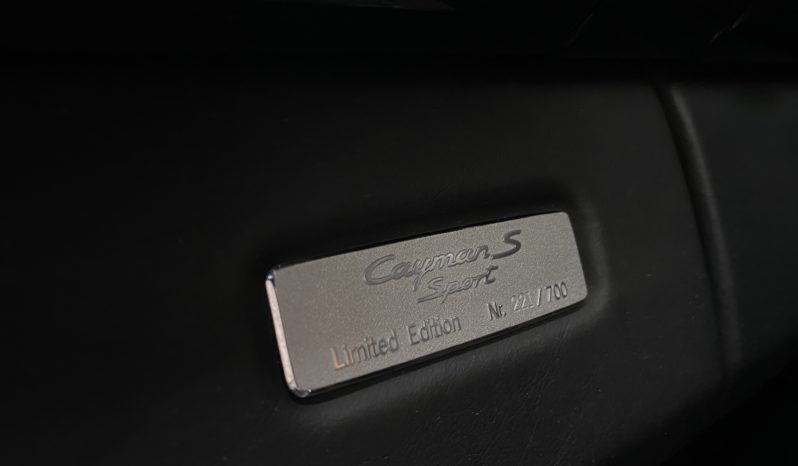 PORSCHE CAYMAN S (987) – 3.4 – SPORT LIMITED EDITION N°221/700 – 303 CH – BVM 6 plein