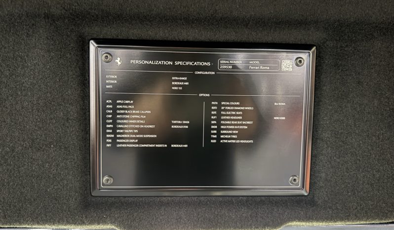 FERRARI ROMA 4.0 V8 620 CH plein