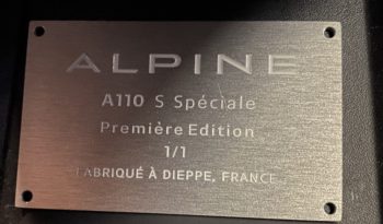 ALPINE – A110 S – 1.8L – 292 CH plein