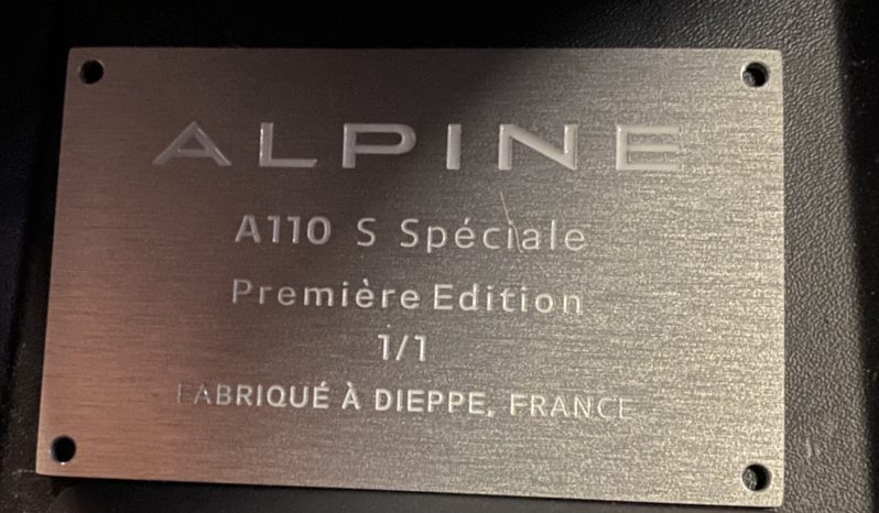 ALPINE – A110 S – 1.8L – 292 CH full